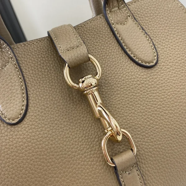 GUCCI Rosso Ancora小號紅色皮革手提包-795349：圖片 6