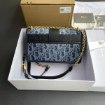 Dior 30 Montaigne 藍色單肩包小號PM-Monta：圖片 4