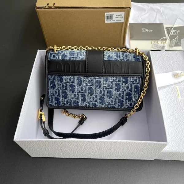Dior 30 Montaigne 藍色單肩包小號PM-Monta：圖片 4
