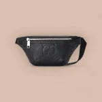 GUCCI Jumbo GG小號黑色皮革斜揹包-658582