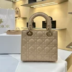 Dior Lady 米色斜挎包小號PM-M0531：圖片 3