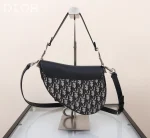 Dior Saddle 藍色單肩包中號MM-M0455：圖片 4