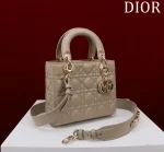 Dior Lady 沙色羊皮斜挎包小號PM-M0538：圖片 2