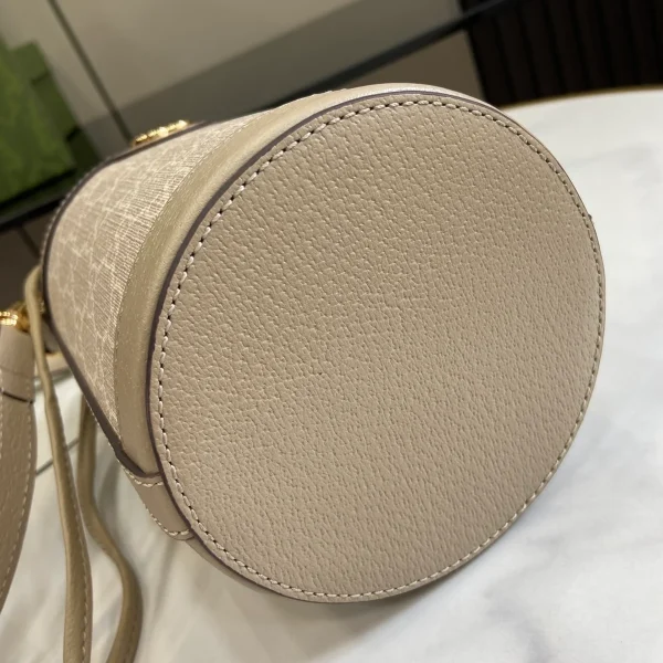 GUCCI Ophidia米棕皮革水桶包-760199：圖片 5