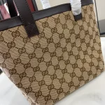 GUCCI Totissima小號米棕帆布托特包-788211：圖片 5
