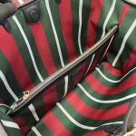 GUCCI GG Emblem中號米棕帆布托特包-815213：圖片 9
