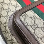 GUCCI Ophidia小號米棕帆布背包-547965：圖片 7