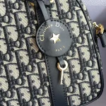 Dior D-Vibe 藍色皮革斜挎包中號MM-M1340：圖片 14
