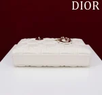 Dior Lady 奶白小牛皮單肩包中號MM-M0540：圖片 5