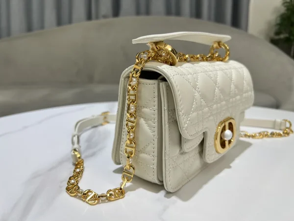 Dior Jolie mini 奶白小牛皮斜背包-M9272：圖片 5