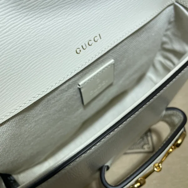 GUCCI 馬銜扣1955馬銜黑色皮革斜揹包-658574：圖片 10