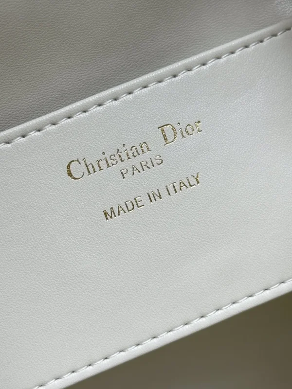 Dior Caro 白色羊皮背包小號PM-M6302：圖片 9