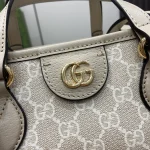 GUCCI Ophidia米棕帆布托特包-765043：圖片 6