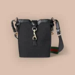 GUCCI Original GG黑色迷你帆布斜揹包-782919