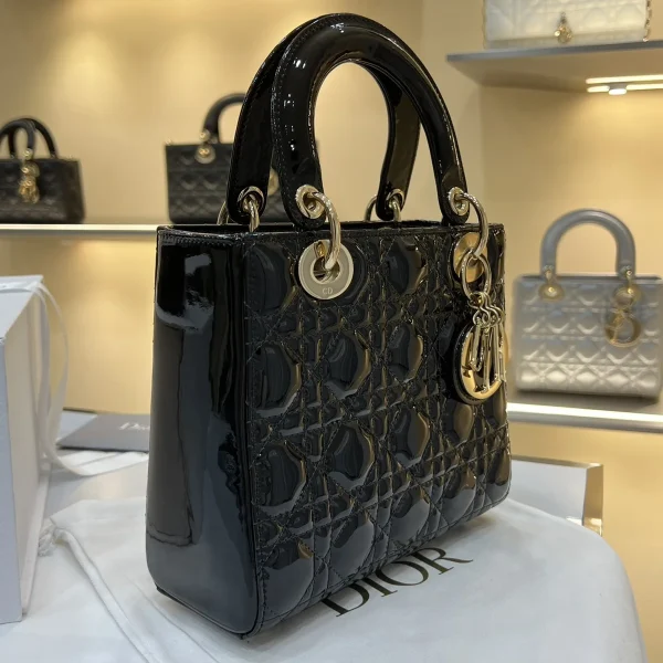 Dior Lady 黑色小牛皮包小號PM-M0531：圖片 4