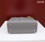 Dior Lady 灰色羊皮斜挎包小號PM-M0538：圖片 4
