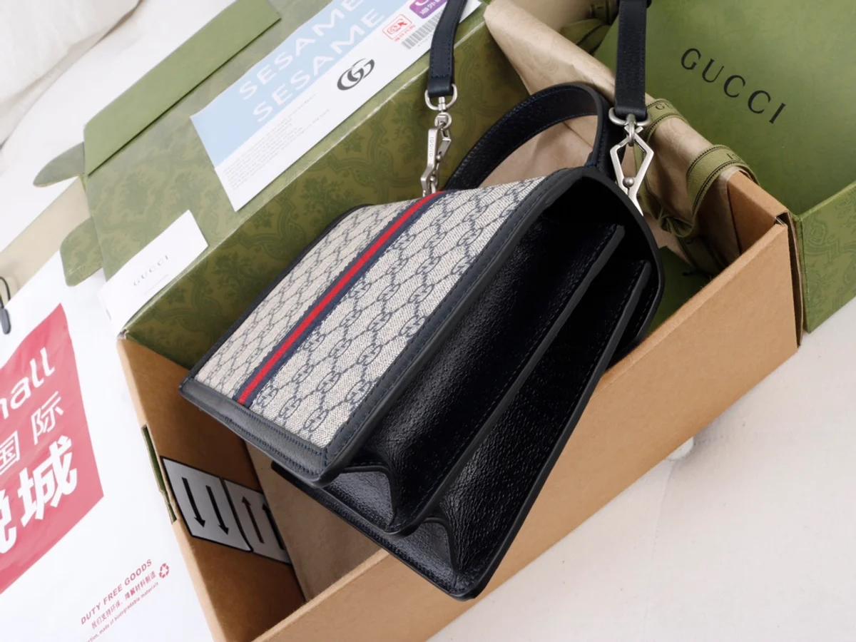 GUCCI Ophidia米棕帆布斜揹包-651055 8 GUCCI Ophidia米棕帆布斜揹包-651055