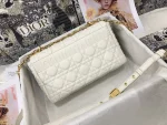 Dior Caro 象牙色小牛皮斜挎包中號MM-M9242：圖片 3