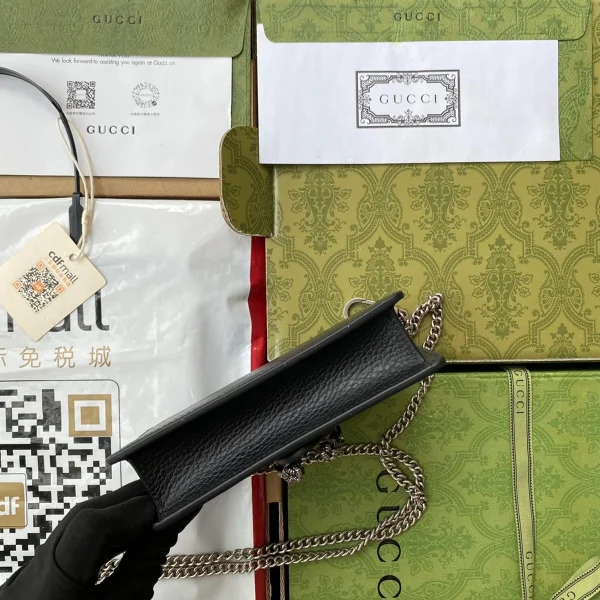 GUCCI Dionysus灰褐帆布斜挎包-476432：圖片 6