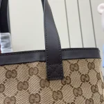GUCCI Totissima小號米棕帆布托特包-788211：圖片 11