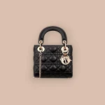 Dior Lady mini 黑色羊皮斜挎包mini-M0505