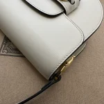 GUCCI Horsebit 1955迷你黑色皮革肩揹包-760191：圖片 7