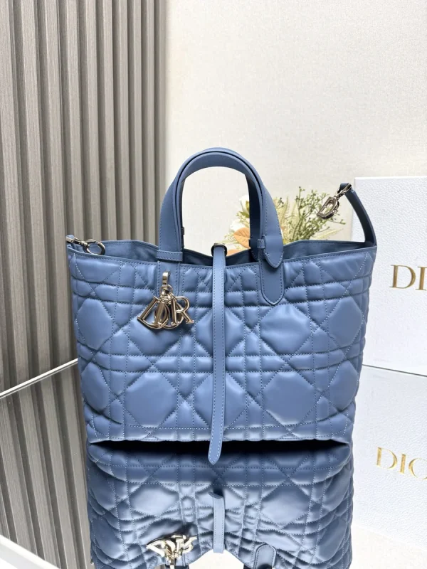 Dior Toujours 藍色小牛皮肩背包中號MM-M2821：圖片 8