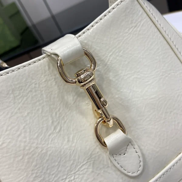 GUCCI Jackie Notte象牙漆皮手提包-782889：圖片 6