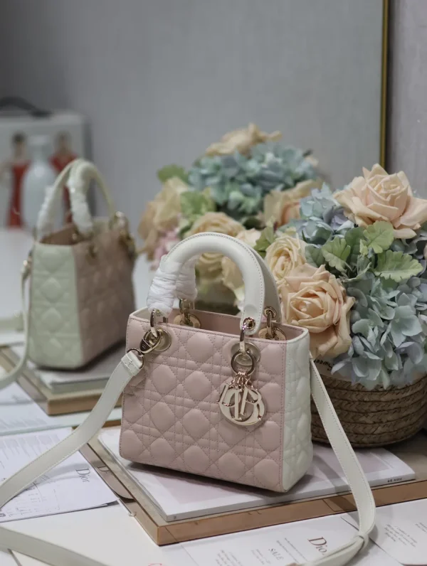 Dior Lady 米色斜挎包小號PM-M0531：圖片 3