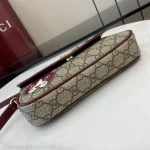 GUCCI GG Monogram小號米棕塗層布斜揹包-818764：圖片 5