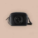 GUCCI Blondie迷你米棕帆布斜揹包-820429