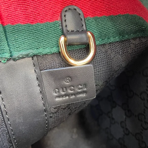 GUCCI Totissima小號黑色帆布手提包-788211：圖片 10
