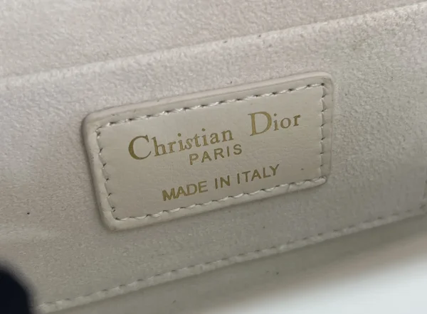 Dior Jolie mini 奶白小牛皮斜背包-M9272：圖片 10