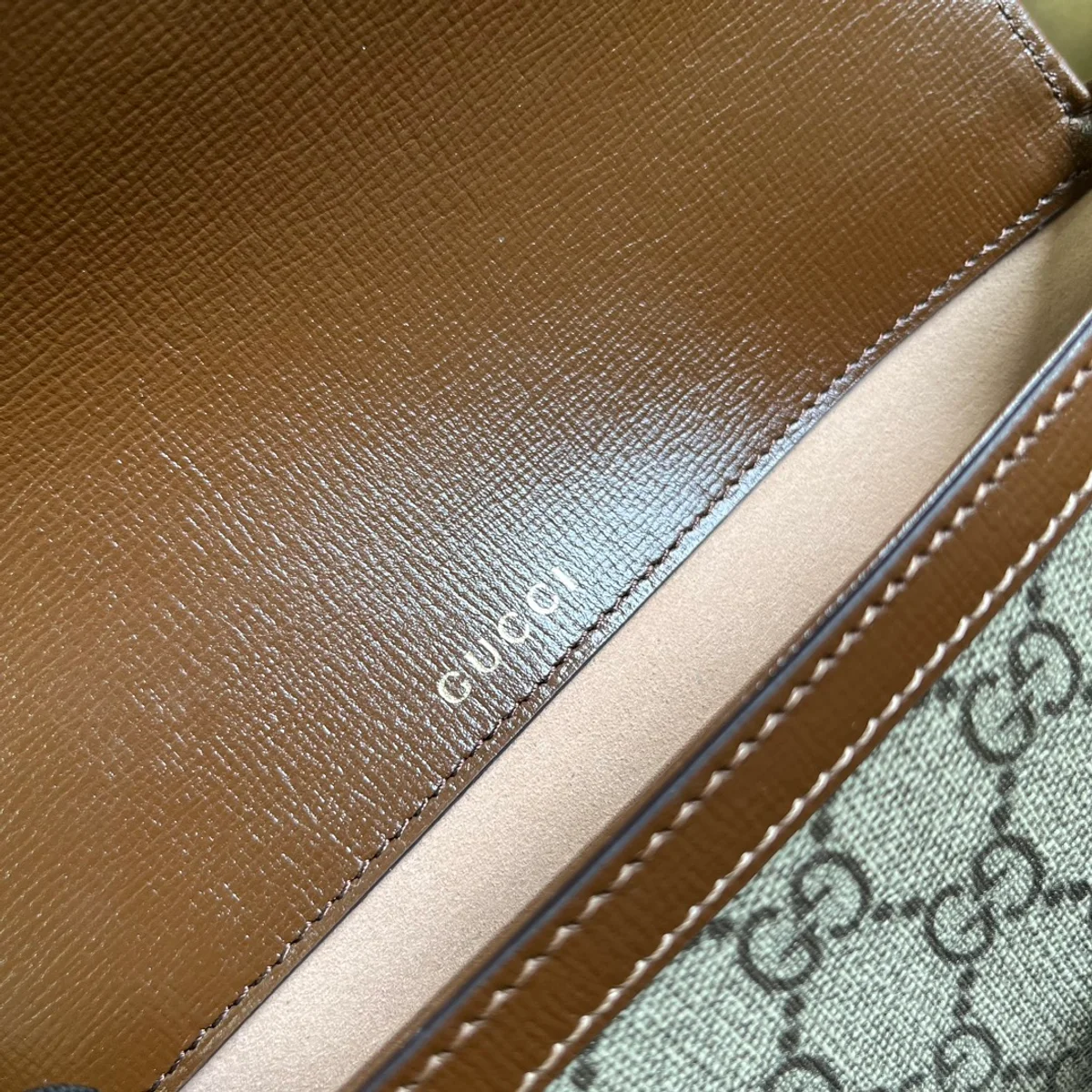 GUCCI GG Horsebit迷你米棕帆布斜挎包-752002 9 GUCCI GG Horsebit迷你米棕帆布斜挎包-752002