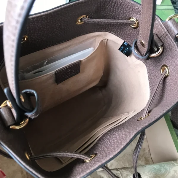 GUCCI Ophidia小號米棕帆布水桶包-550621：圖片 9