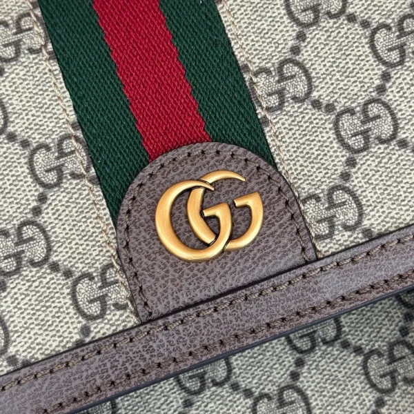 GUCCI Ophidia小號米棕帆布背包-792114：圖片 7