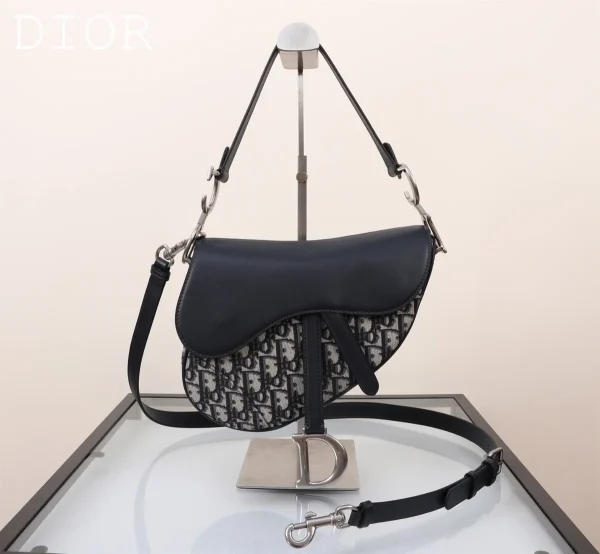 Dior Saddle 藍色單肩包中號MM-M0455：圖片 2