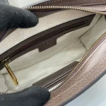 GUCCI Ophidia迷你米棕帆布斜揹包-795467：圖片 10