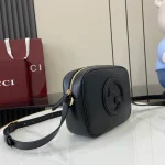 GUCCI Blondie迷你米棕帆布斜揹包-820429：圖片 3