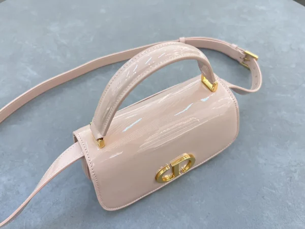 Dior 30 Montaigne 粉色小牛皮斜挎包小號PM-M9370：圖片 6