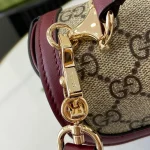 GUCCI Horsebit 1955小號紅柔皮手挽包-815206：圖片 7