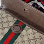 GUCCI Ophidia米棕帆布腰包-752597：圖片 8