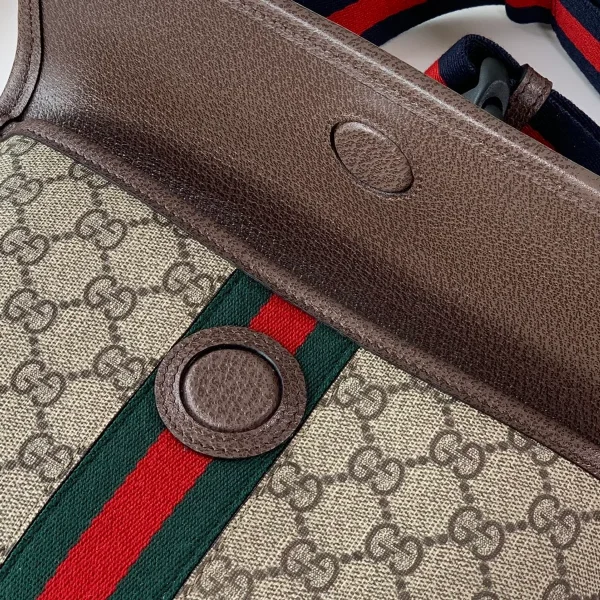 GUCCI Ophidia米棕帆布腰包-752597：圖片 8