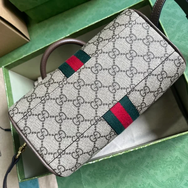 GUCCI Gucci Lido米白皮革斜揹包-772053：圖片 4