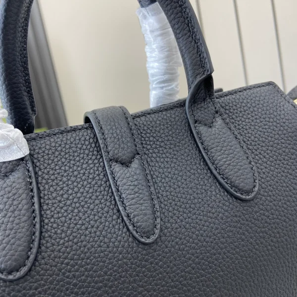 GUCCI Signature Elegance天然粒黑色皮革手提包-795349：圖片 7