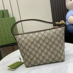 GUCCI Ophidia迷你米棕帆布肩揹包-795170：圖片 4