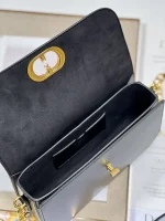 Dior 30 Montaigne 黑色小牛皮斜挎包小號PM-M9260：圖片 6