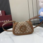 GUCCI Blondie棕滑面肩揹包-815700：圖片 2