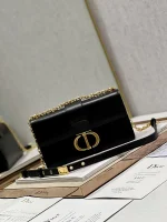 Dior 30 Montaigne 黑色單肩包小號PM-M9334：圖片 3