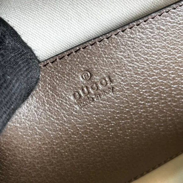 GUCCI Ophidia米棕帆布斜揹包-739392：圖片 9